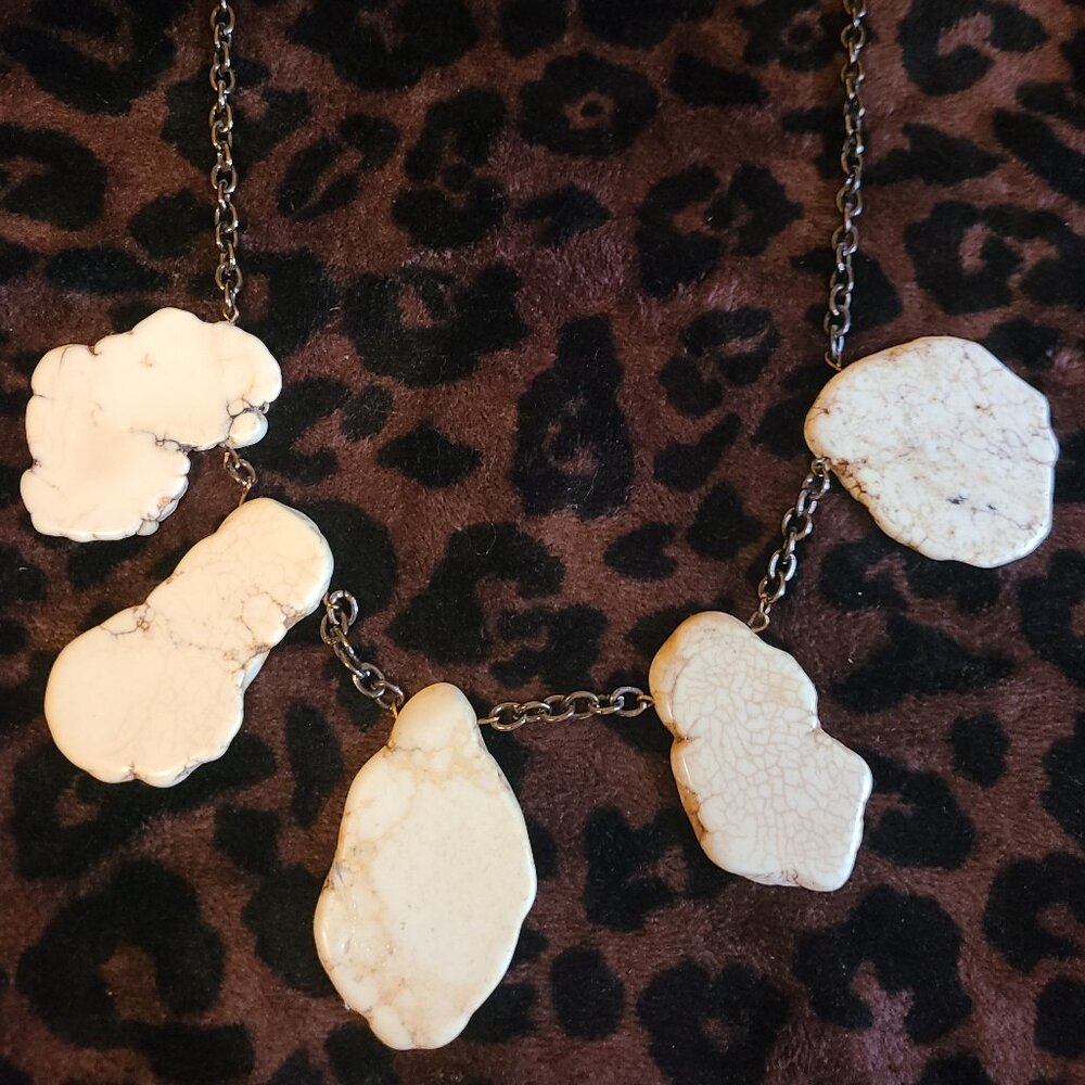 White Buffalo Turquoise Necklace